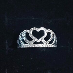 Authentic Pandora Hearts Tiara Ring 190958CZ Sterling Silver CZ